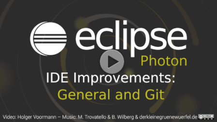 Eclipse Photon IDE Improvements: General and Git